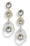 Alexis Bittar Lucite Charm Drop Earrings In Silver