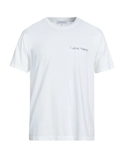 Maison Labiche Man T-shirt White Size Xl Organic Cotton