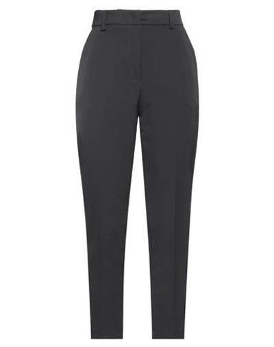 Giulia N Woman Pants Black Size L Polyester, Elastane In Black