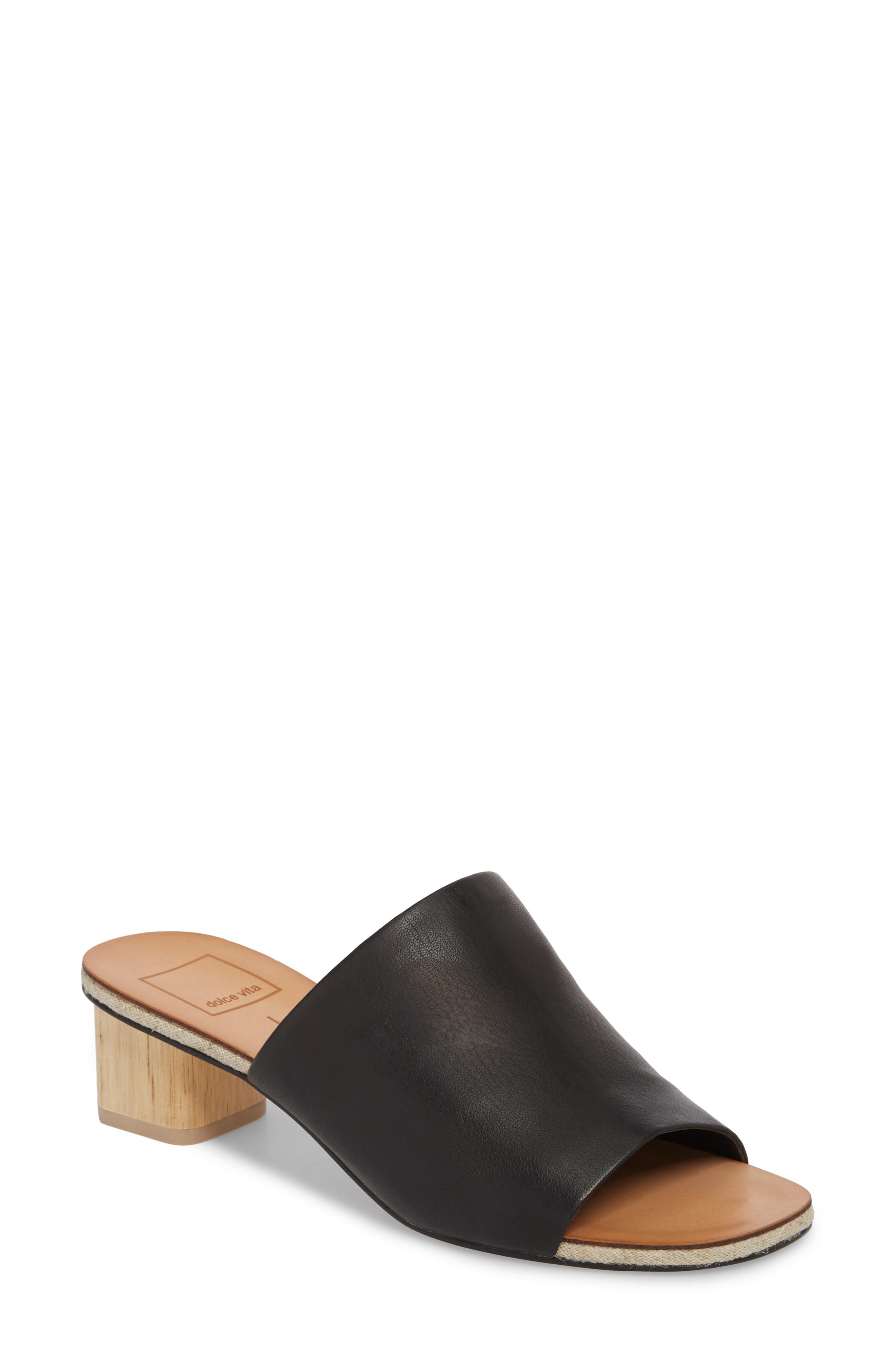 dolce vita black slides