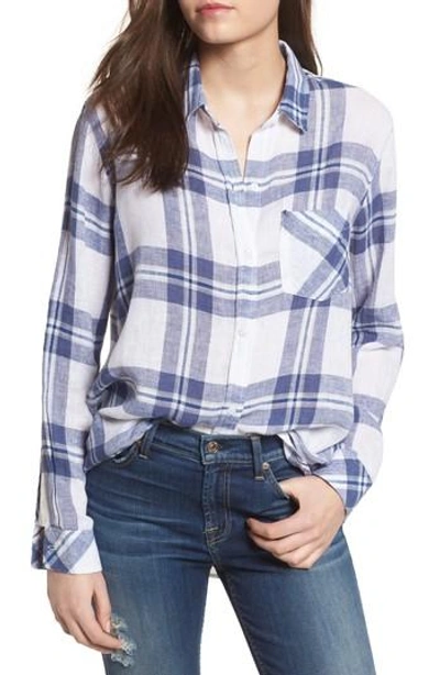 Rails Charli Shirt In Lapis Coast White