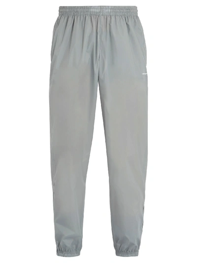 Balenciaga Logo-print Technical Track Trousers In Grey