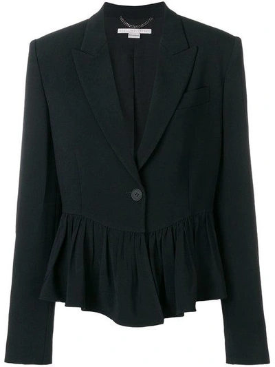 Stella Mccartney Peplum Blazer In Black