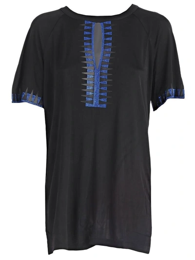 Versace Short Sleeve T-shirt In Gnero Bluette