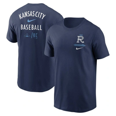 Nike Navy Kansas City Royals City Connect 2-hit T-shirt