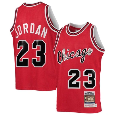 Mitchell & Ness Kids' Youth  Michael Jordan Red Chicago Bulls 1984/85 Hardwood Classics Authentic Jersey