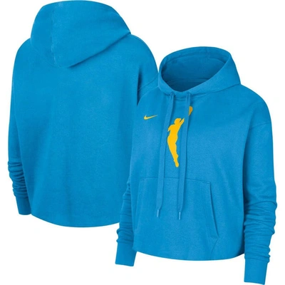 Nike Blue Wnba Logowoman Team 13 Cropped Pullover Hoodie