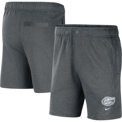 Nike Gray Florida Gators Fleece Shorts In Grey
