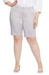 Nydj Bermuda Shorts In Pearl Grey