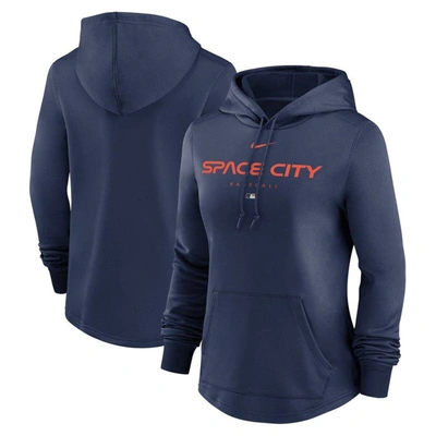 Nike Navy Houston Astros City Connect Pregame Performance Pullover Hoodie