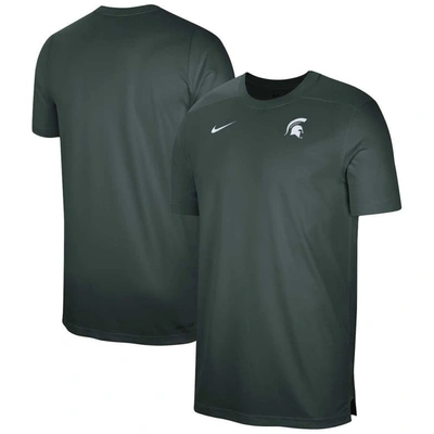 Nike Green Michigan State Spartans Sideline Coaches Performance Top