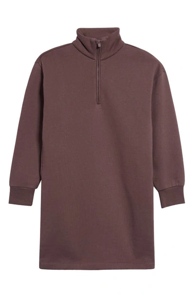 Fear Of God Kids' Quarter Zip Long Sleeve Dress In Plum