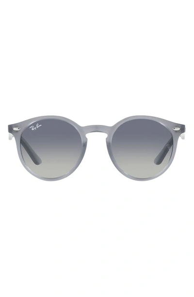 Ray Ban Kids' Junior 44mm Round Sunglasses In Blue