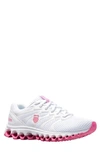 K-swiss Tubes Scorch Athletic Sneaker In White/ Shocking Pink-m