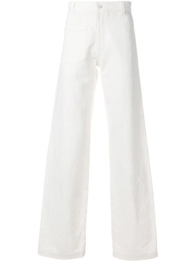 Band Of Outsiders A-line Trousers - White