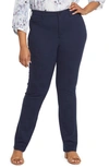 Nydj Marilyn Straight Leg Pants In Oxford Navy