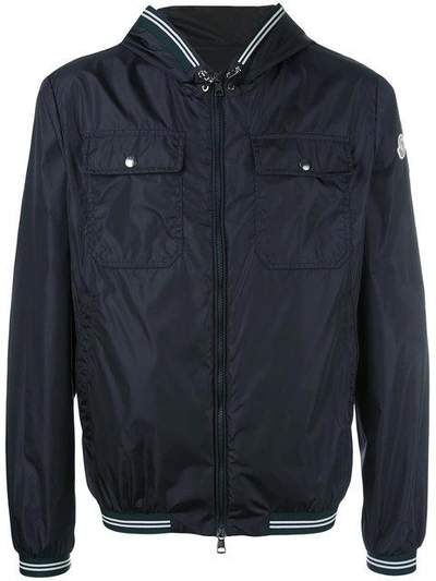 Moncler 'jeanclaude' Kapuzenjacke In Blue