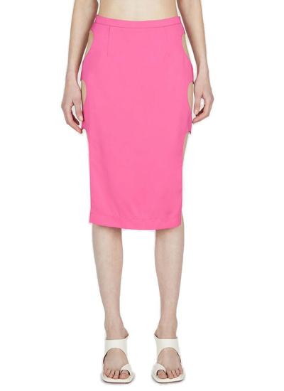Marco Rambaldi Cut Out Skirt In Pink