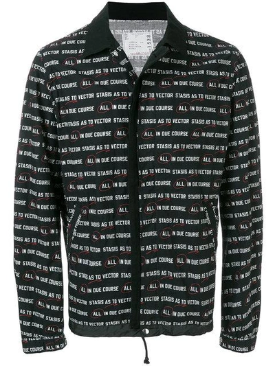 Sacai All In Due Course Printed Jacket - Black