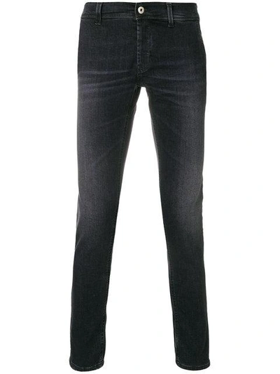 Dondup Faded Skinny Jeans In Black