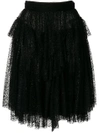 Dsquared2 Sequin Tulle Skirt - Black
