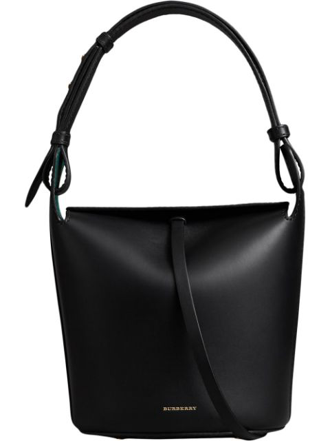 burberry medium leather bucket bag
