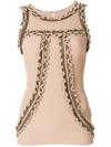 Antonio Marras Ruffle Detail Tank Top - Neutrals