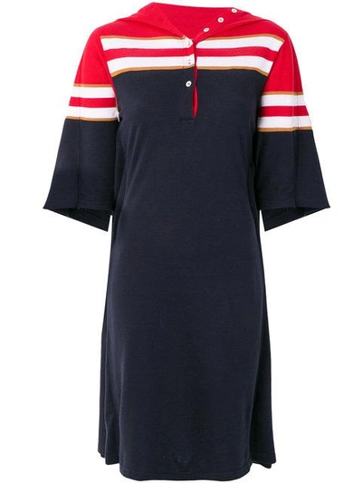 Y/project Polo Shirt Dress In Blue