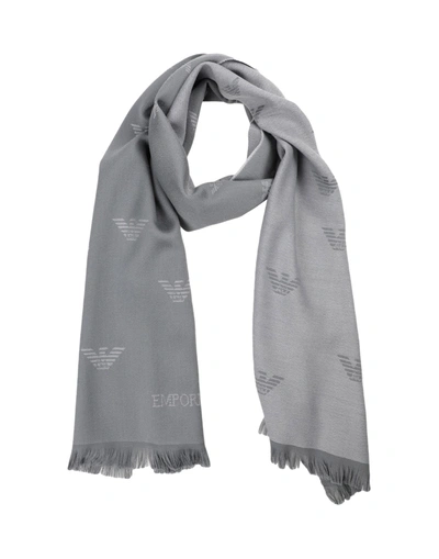 Emporio Armani Scarves In Grey