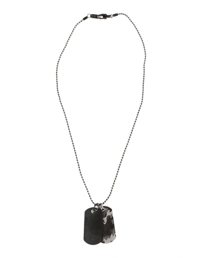 Emporio Armani Necklaces In Black