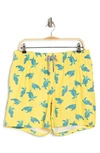 Rainforest Turtles Of The Sea Swim Trunks In Lemon