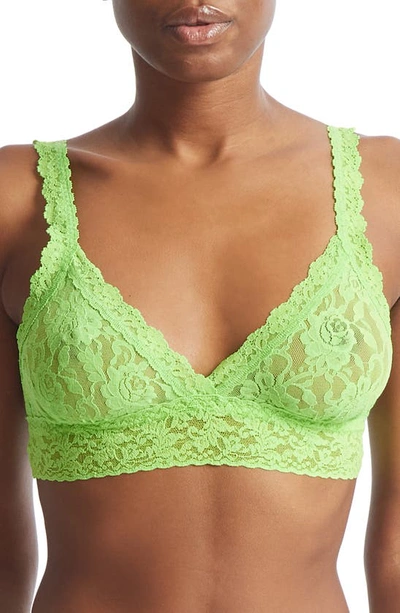 Hanky Panky Signature Lace Crossover Bralette Lush Green