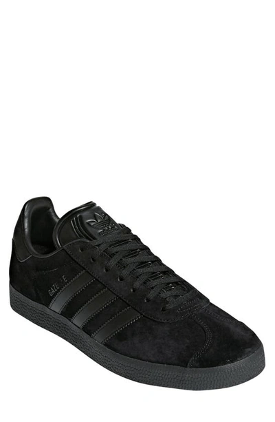 Adidas Originals Gazelle Sneaker In Black/ Black/ Black
