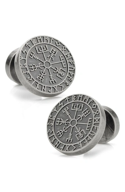 Cufflinks, Inc Viking Compass Cuff Links In Metallic