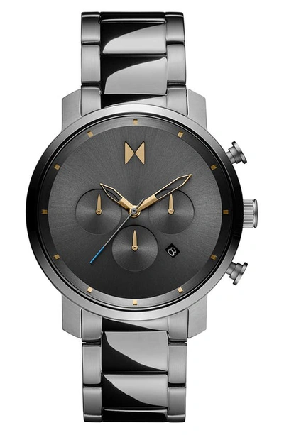 Mvmt Watches Mvmt Chronograph Bracelet Watch, 45mm In Black