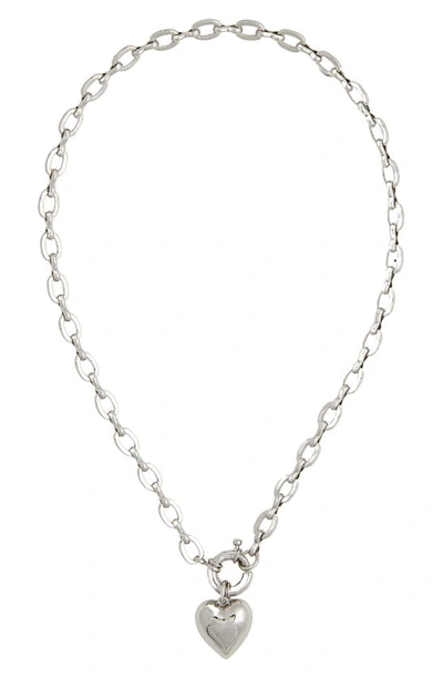 Petit Moments Beagan Heart Pendant Necklace In Silver