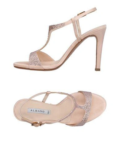 Albano Sandals In Light Pink