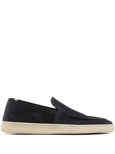 Officine Creative Herbie Suede Loafers In Black