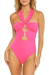 Soluna Buckle Up One-piece Swimsuit In Daiquiri