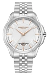 Kenneth Cole Classic Bracelet Watch, 20mm In White/silver
