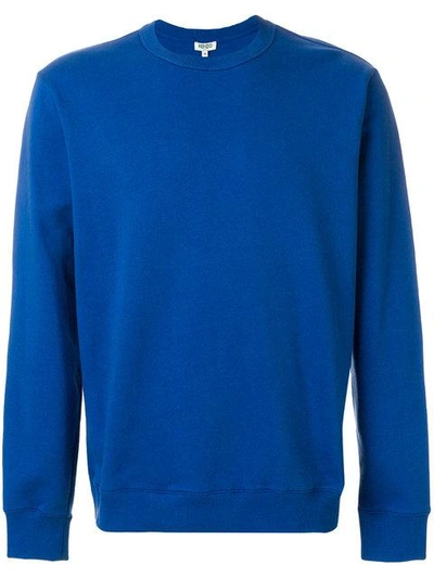 Kenzo Logo Print Sweatshirt - Blue