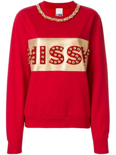 Nil & Mon Embellished Sweatshirt In Red