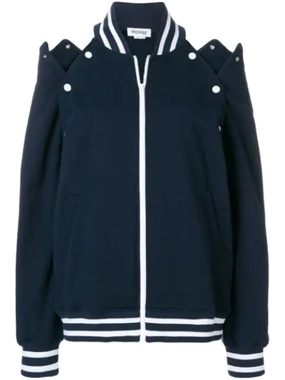 Monse Snap Sleeve Track Jacket In Blue