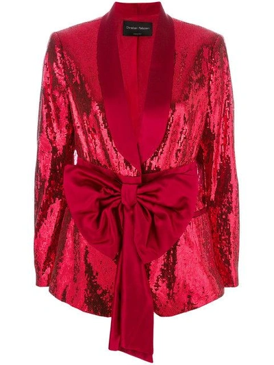 Christian Pellizzari Sequined Smoking Jacket - Red