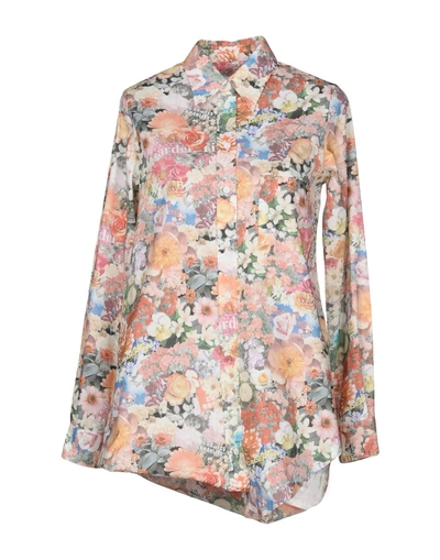 Mm6 Maison Margiela Floral Shirts & Blouses In Pink