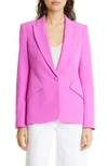 L Agence Chamberlain Blazer In Bright Violet/ Large Botanical