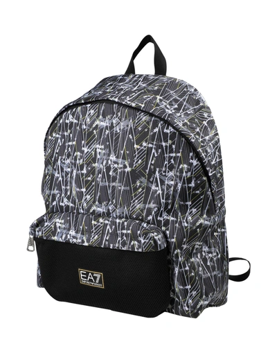 Ea7 Backpack & Fanny Pack In Black