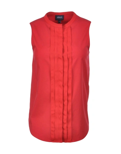 Armani Jeans Blouse In Red