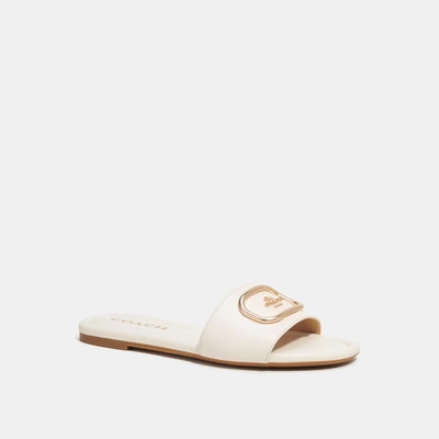 Coach Outlet Evy Sandal In White
