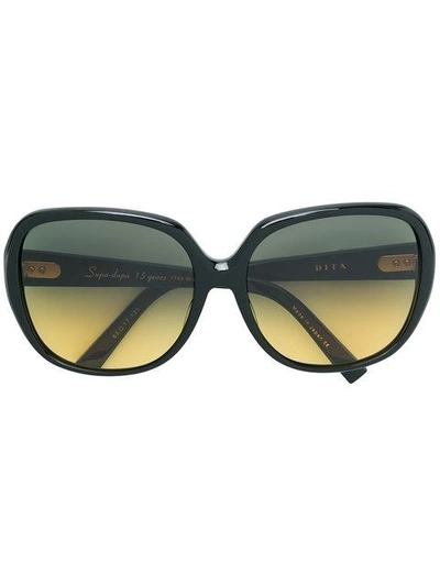 Dita Eyewear Square Tinted Sunglasses In Black